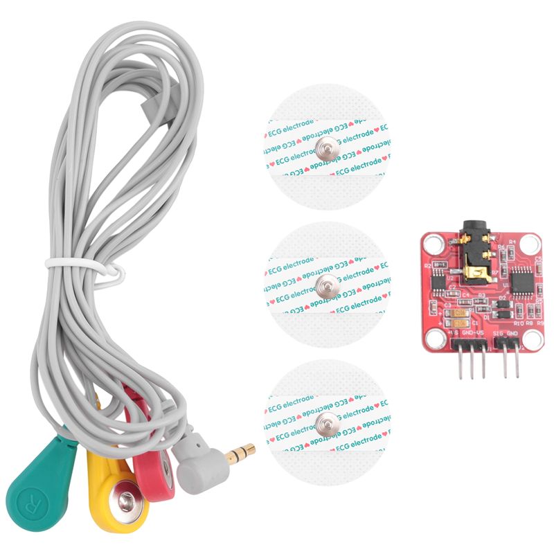 Muscle Sensor Emg - A68P-เซ็นเซอร์สัญญาณกล้ามเนื้อ ตัวควบคุมเซ็นเซอร์ Emg ตรวจจับกิจกรรมของกล้ามเนื้อสำหรับบอร์ดพัฒนาอาร์ดูโน่สำหรับอุปกรณ์สวมใส่