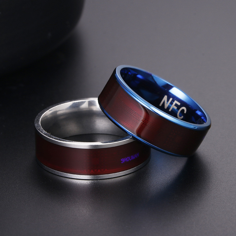 Smart Ring Nfc Pay - ใหม่แฟชั่นเมจิกสวมแหวนสมาร์ท NFC นิ้วมือดิจิตอลแหวนเหมาะสำหรับโทรศัพท์ Android,คู่เครื่องประดับ
