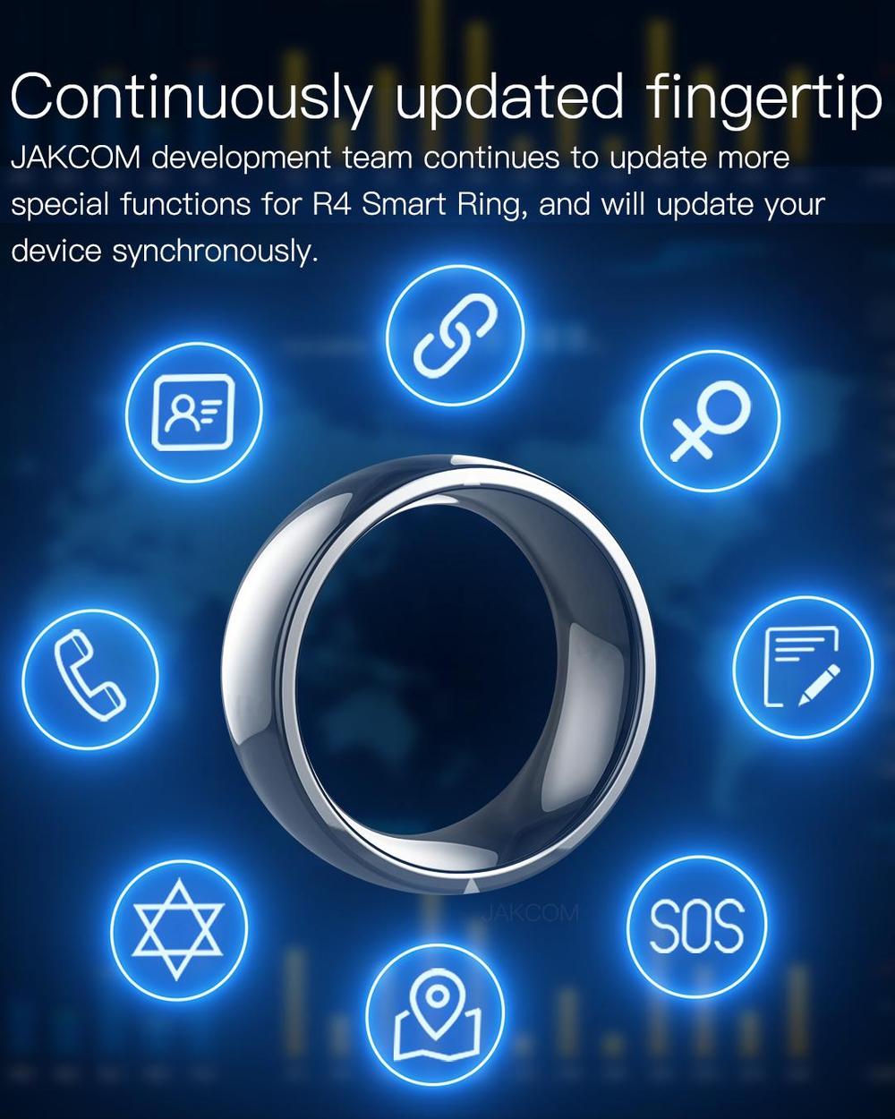 Jakcom R4 กันน้ำความเร็วสูงNFC - Smart Ring Nfc Pay บทวิจารณ์และราคา
