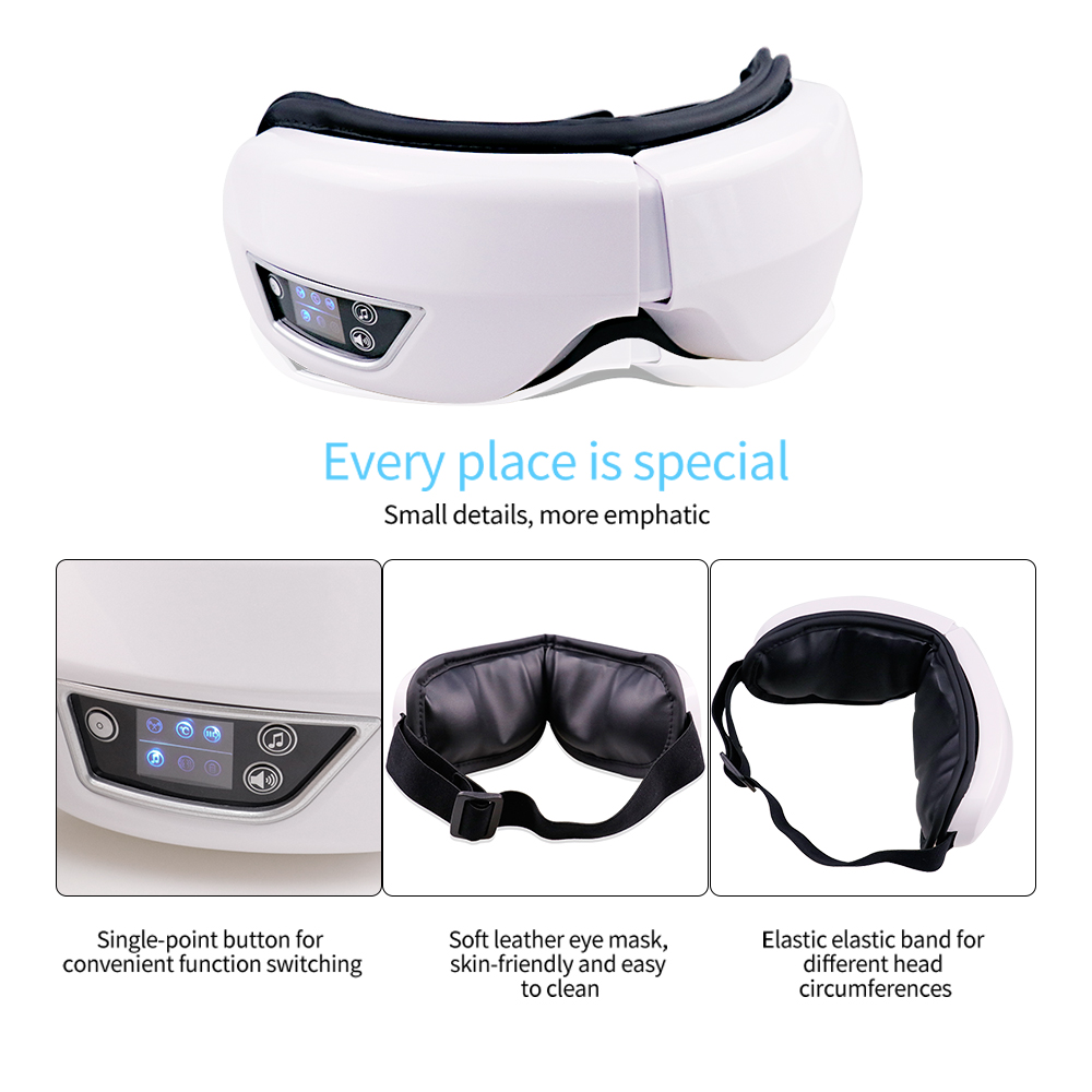 เครื่องนวดตาไฟฟ้า บลูทูธ เพลง  - Light Therapy Glasses บทวิจารณ์และราคา