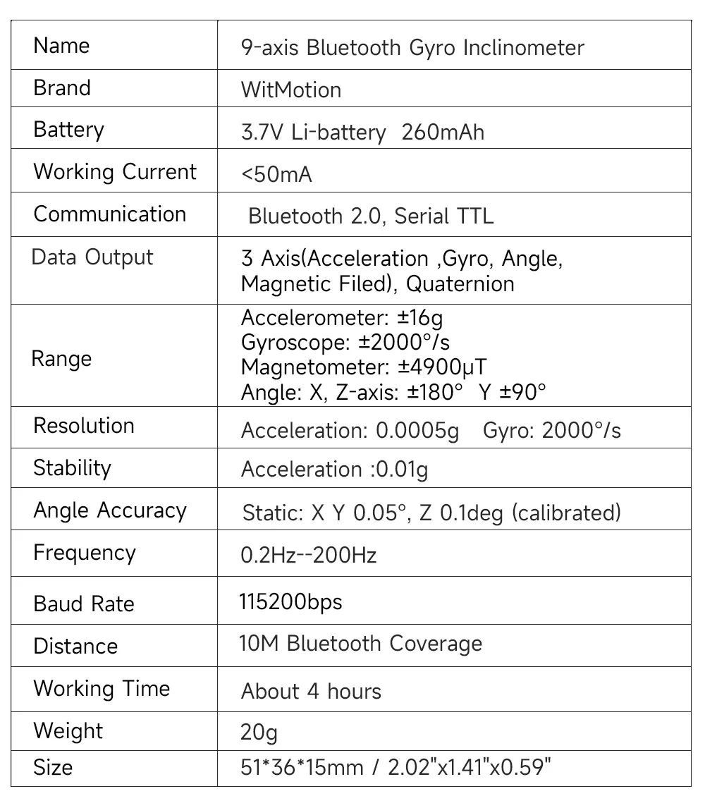 BWT901CL ไจโรสโคป 6 แกน ความแม - Muscle Sensor Emg บทวิจารณ์และราคา