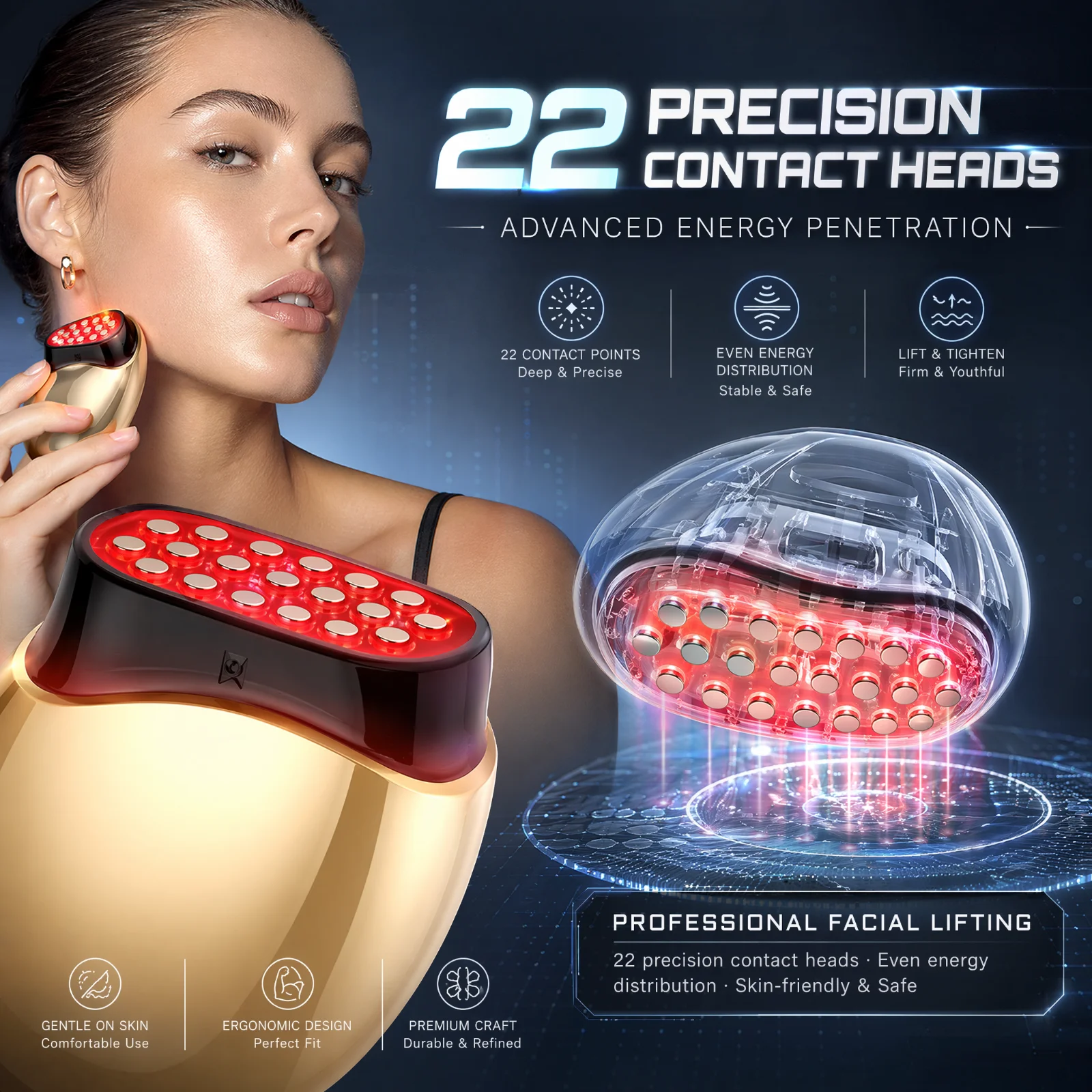 เครื่องนวดหน้าคอลลาเจน บิวตี้  - Galvanic Skin Sensor บทวิจารณ์และราคา