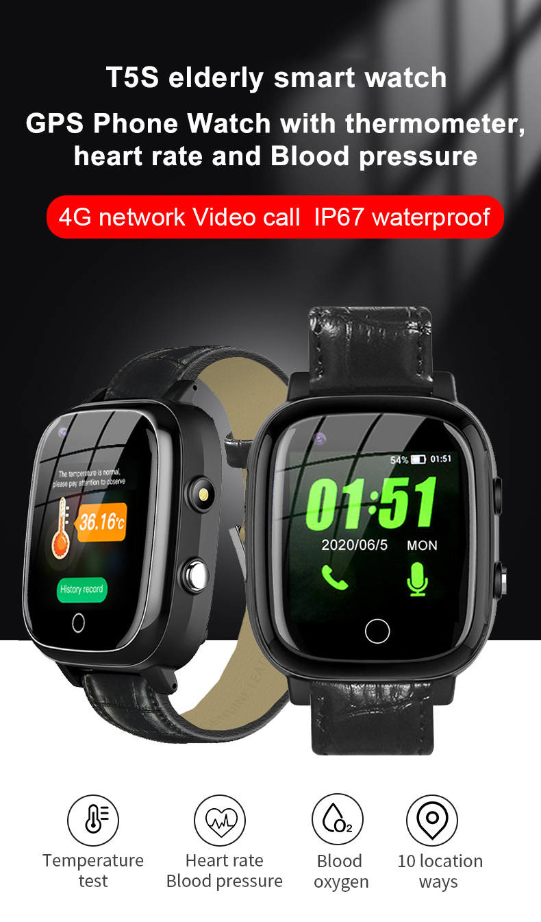 ผู้สูงอายุสมาร์ทนาฬิกาสําหรับค - Fall Detection Watch บทวิจารณ์และราคา