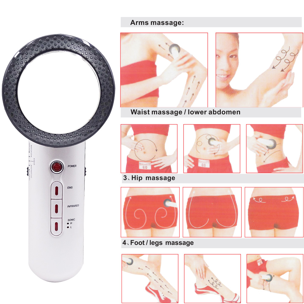 เครื่องนวดอัลตร้าซาวด์3 in 1 E - Galvanic Skin Sensor บทวิจารณ์และราคา